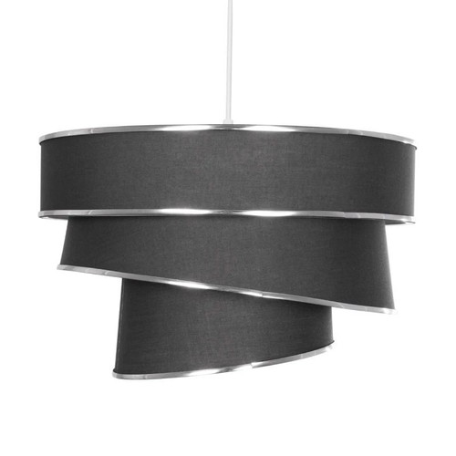 Globostar modern pendant ceiling light with 1 x E27 socket gray & silver new