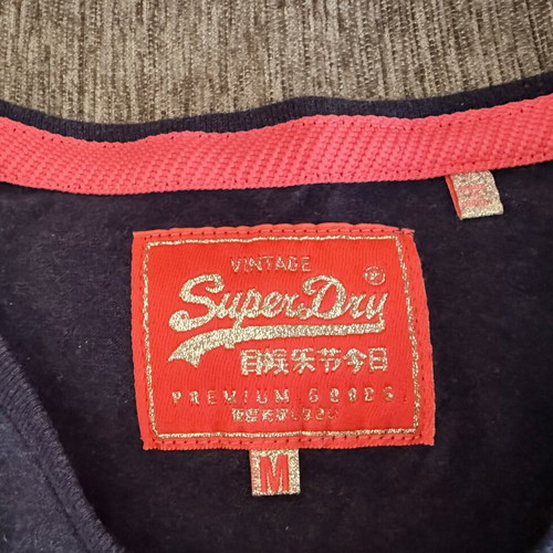 Superdry women's short-sleeve t-shirt medium, like new, dark blue