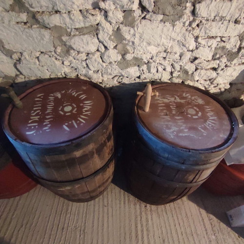 Oak barrels used, set of 2, 200 liters each