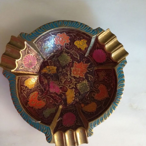 Copper ashtray vintage like new with special technique