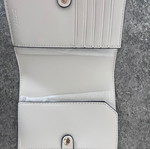 DKNY travel set with passport holder and luggage tag, white leather