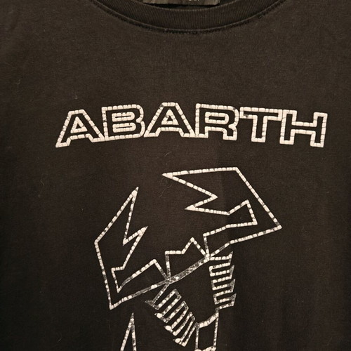 Abarth cotton kids' shirt used, 14 years, black