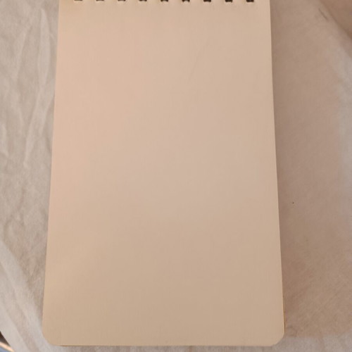 Spiral notebook like new with lined and blank pages, 100 sheets