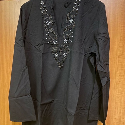 Luxury black kaftan like new, size XXXL