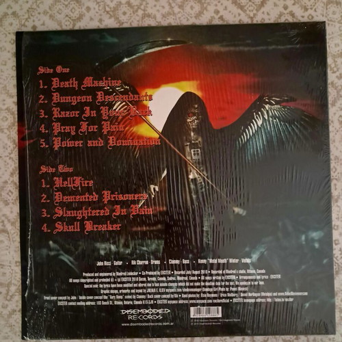 Exciter Death Machine vinyl new unplayed 2013 repress