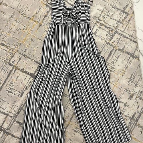 Pull & Bear striped jumpsuit like new XS sporty elegant