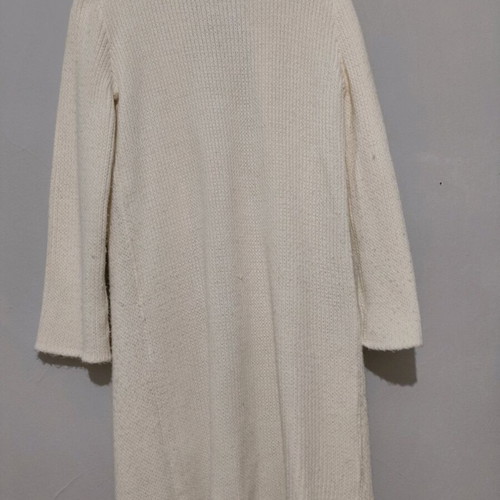 Cream wool jacket like new with silver buttons