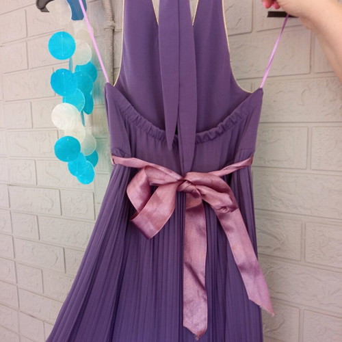 Purple y2k midi women's summer dress off-shoulder like new