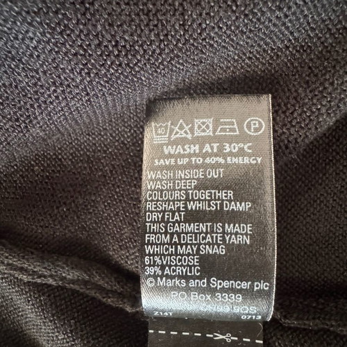 Black Per Una cardigan Marks & Spencer new, size UK 8