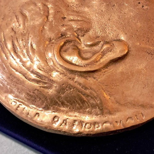 Bronze medal K. Karamanlis 1979 by Bella Raftopoulou, like new