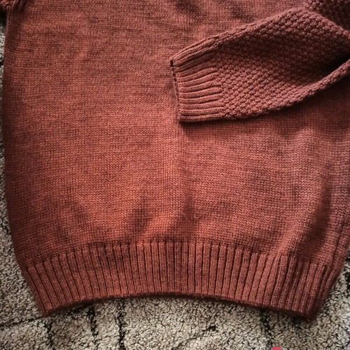 Men's sweater brown-bordeaux size M like new