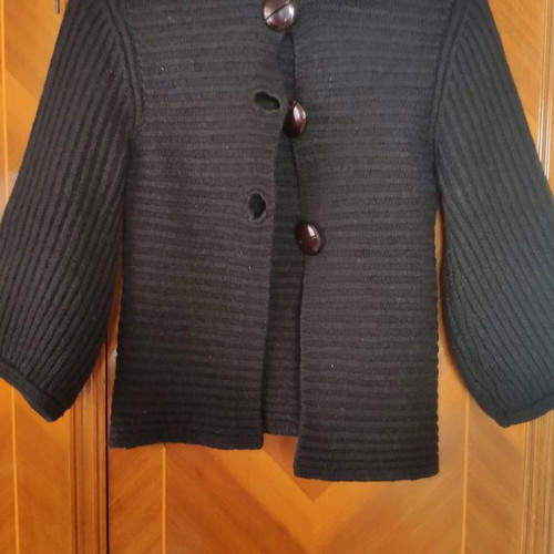 Albertini wool cardigan used, size S, black