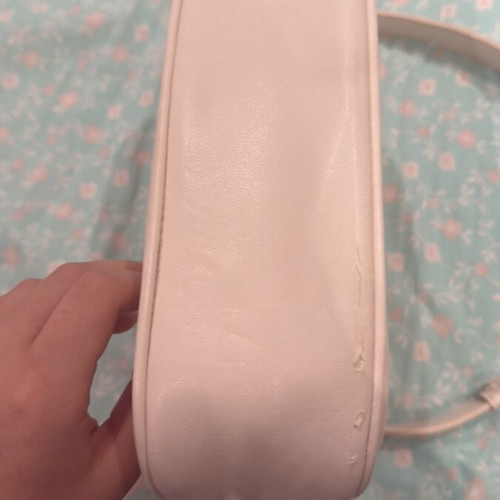 David Jones Shoulder Bag like new, white beige with long handle