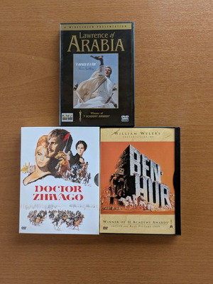 DVD 3 epic movies like new, with subtitles