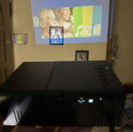 Mini projector like new with remote control
