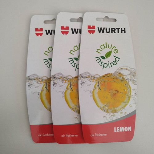 Wurth Aromatic Cards new, hanging, lemon scent