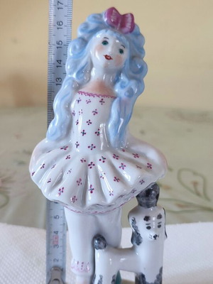 Vintage Soviet porcelain figurine Malvina & Artemon from Kiev