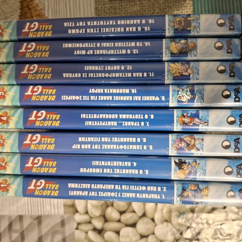 Dragonball Ball GT DeAgostini DVD 1 to 8 like new, dubbed