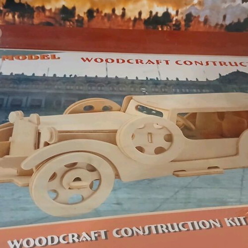 Wooden construction kits KA-50 Black Shark, Ford V8, F-20 new, set of three