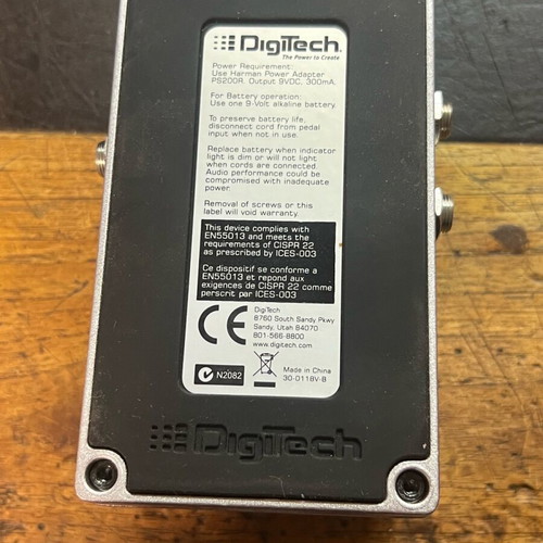 Digitech Grunge distortion effects pedal used