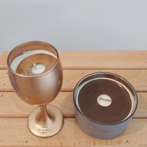 My flame scented candles set, soy wax, Dutch origin