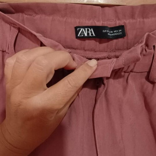 Zara women's autumn pants new, size M, dusty pink color