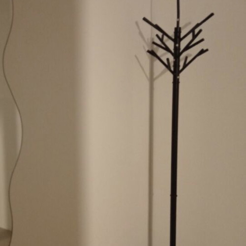 JYSK VAMMEN floor coat rack, black metal
