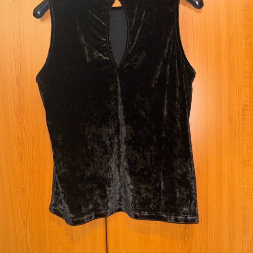 Velvet evening top like new, black, size M