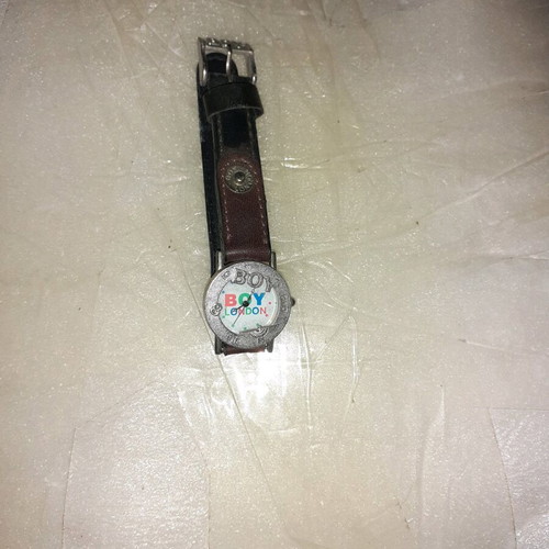 Watch for boys new with leather strap and steel