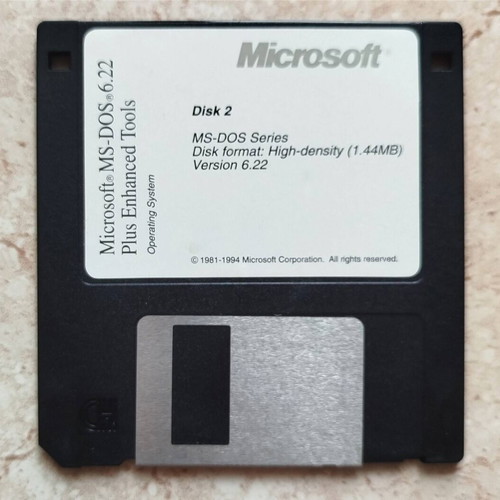 Microsoft MS-DOS 6.22 3.5" Floppy Disks like new, set of 4