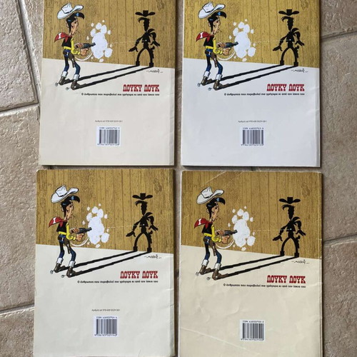 Lucky Luke comics used, pack of 4