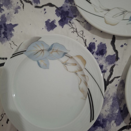 Three small plates used, 1990s