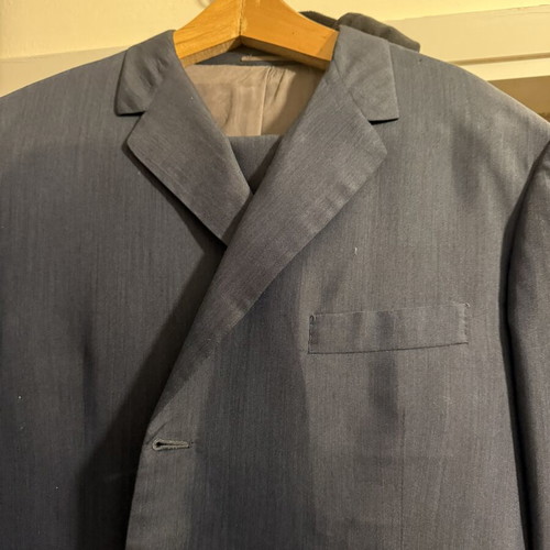 Men's suit used, dark blue, size XL