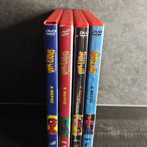 The Spectacular Spider-Man DVD set, parts A, B, C & D, Greek dubbed