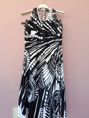Giovane San Martino dress like new, midi, black and white, size M