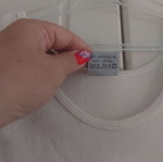 White tank top size S like new, 100% cotton
