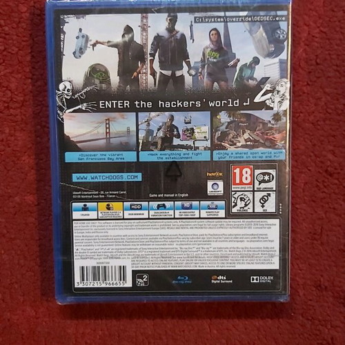 Watch Dogs 2 new game for PS4