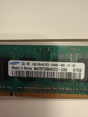 Samsung 1GB DDR2 SO-DIMM RAM модул PC2-5300S