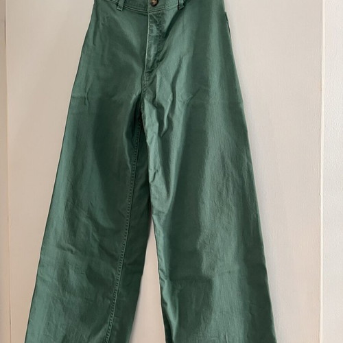 Billabong high-waisted pants size S like new, green