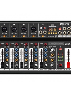 Italian Stage 2MIX6FXU mixing console new