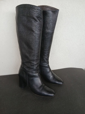Logan leather boots Vero Cuoio like new, size 39, black