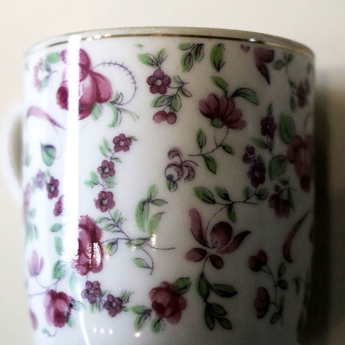 Japanese porcelain cup set used, collectible from 1950