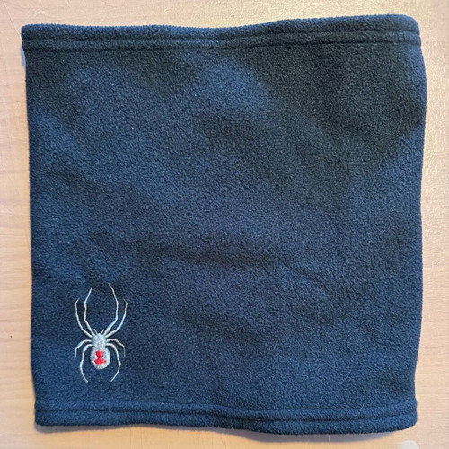 Spider fleece neck warmer like new, black