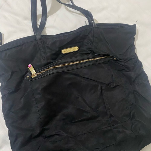 Victoria's Secret shoulder bag used with gold details and leopard inside