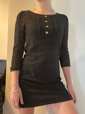 Juicy Couture black see through dress size XS like new