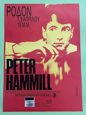 Peter Hammill Rodon live poster 1989