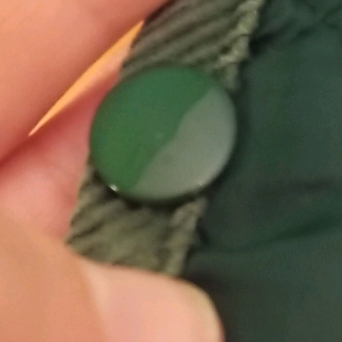Zara quilted women's jacket used, cypress green with hood
