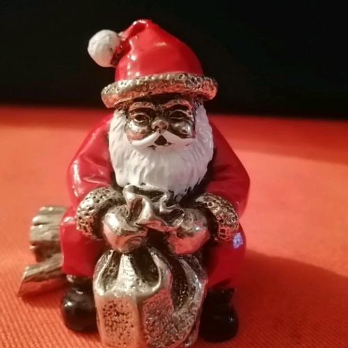 Silver-plated Santa Claus in excellent condition