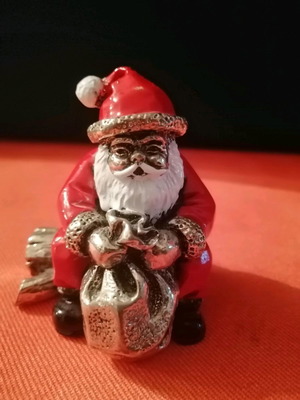 Silver-plated Santa Claus in excellent condition