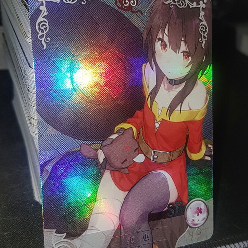 Megumin Konosuba anime waifu holo card